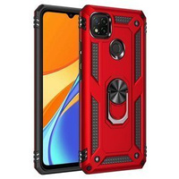 Pancierované obal na mobil pre Xiaomi Redmi 9C, Nox Case Ring, červené