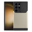 Obal na mobil pre Samsung Galaxy S24 Ultra, ERBORD MagProtect Slide Camera, zlaté