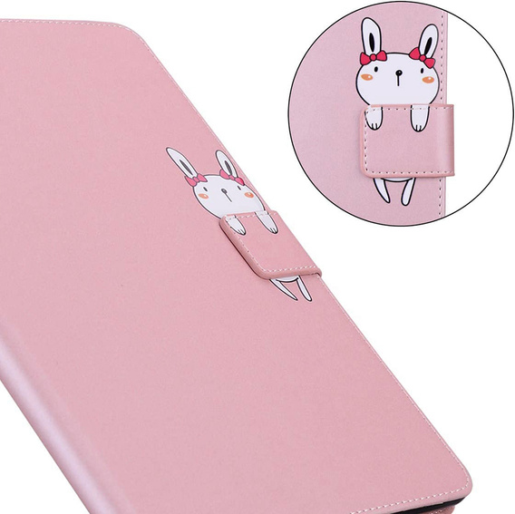 Puzdro pre Samsung Galaxy Tab A7 Lite 8.7, s chlopňou, animal, ružové