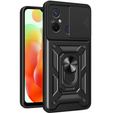 Obal na mobil pre Xiaomi Redmi 12C, CamShield Slide, čierne