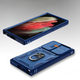 Obal na mobil pre Samsung Galaxy S23 Ultra, CamShield Slide, modré