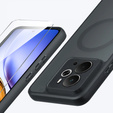 Puzdro pre Realme 14 5G / Realme 14T 5G, pre MagSafe, ERBORD Matt Case, čierny + sklo na displej