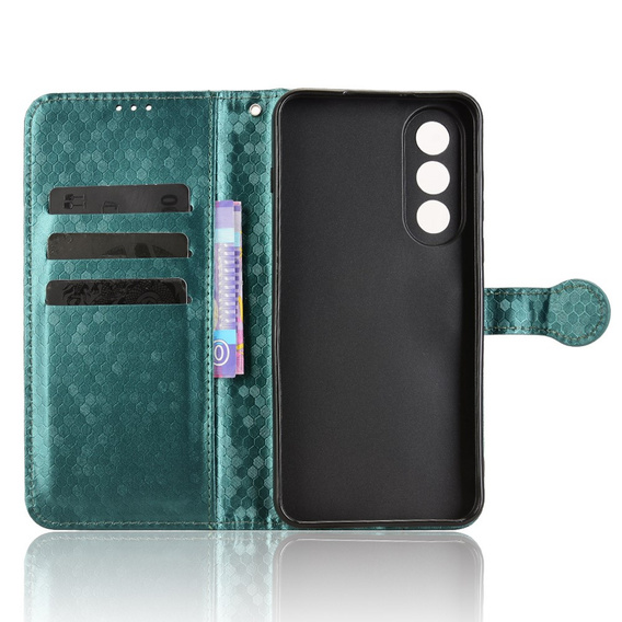 Flipové puzdro pre OnePlus Nord 5, Wallet Rhombus, zelený