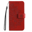 Klapkové puzdro pre Xiaomi Redmi Note 12 4G, Mandala Flower, červené