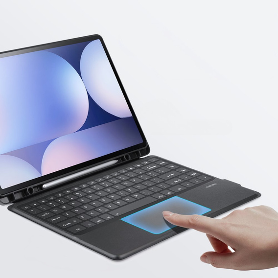 Puzdro s klávesnicou pre Samsung Galaxy Tab S8 Ultra / S9 Ultra / S10 Ultra, Dux Ducis DK Series, čierne