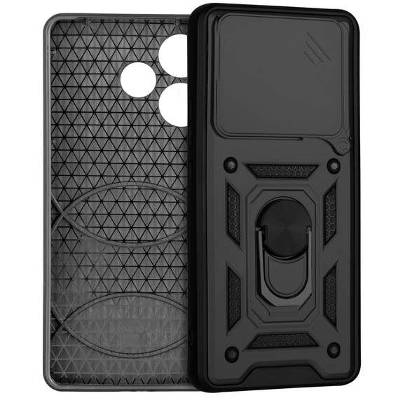 Obal na mobil pre Oppo A5 Pro 5G, CamShield Slide, čierne