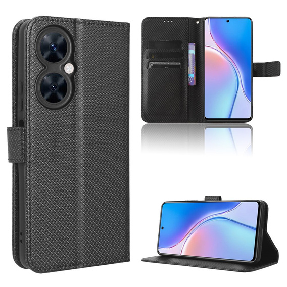 Klapkové puzdro pre Huawei Nova 11i, Wallet Smart Magnet, čierne