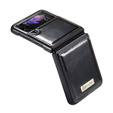 CASEME flipové puzdro pre Samsung Galaxy Z Flip 3, Waxy Textured, čierne