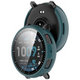 2 v 1 puzdro + tvrdené sklo pre Amazfit Active Max, zelené