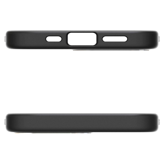 Puzdro Spigen pre iPhone 16E, Enzo Aramid MagSafe, karbónová čierna + tvrdené sklo 9H
