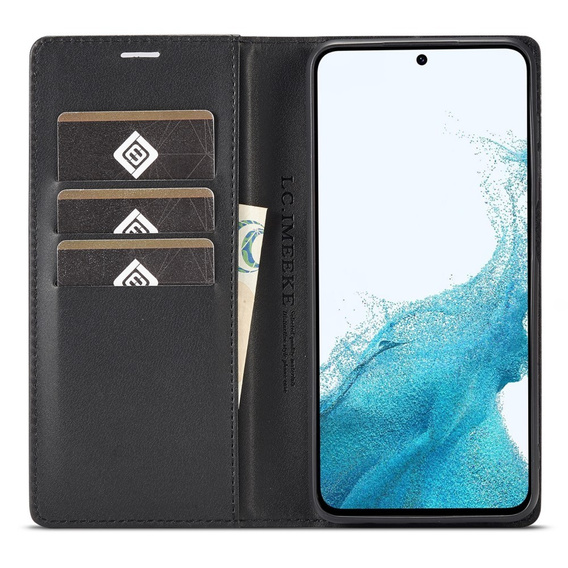 Flipové puzdro pre Samsung Galaxy A36, Carbon LC.IMEEKE, čierne
