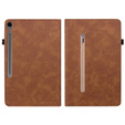 Puzdro pre Samsung Galaxy Tab S10 Lite / S10 FE / S9 FE, Wallet Pen Slot, hnedý