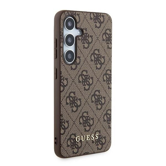 GUESS Obal na mobil pre Samsung Galaxy A55, 4G Charms Collection Hardcase, hnedé