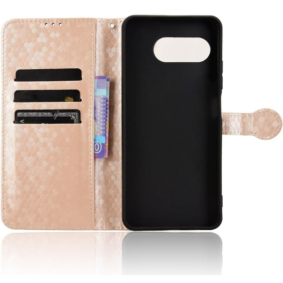 Flipové puzdro pre T Phone 3 5G, Wallet Rhombus, zlaté