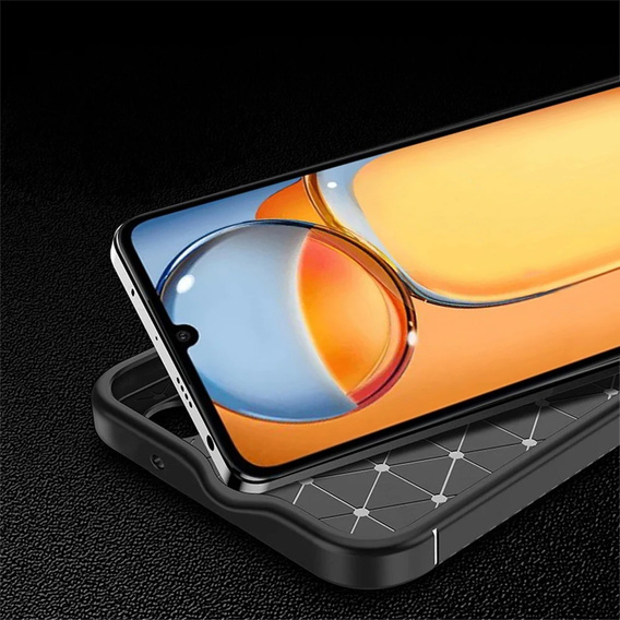 Obal na mobil pre Xiaomi Redmi 13C / Poco C65, Carbon Gel, čierne
