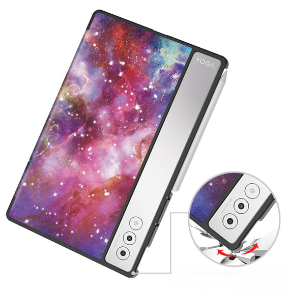 Puzdro pre Lenovo Yoga Tab Plus, Smartcase, galaxy