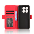 Klapkové puzdro pre Xiaomi 14T, Card Slot, červené