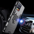 Obal na mobil pre Realme 8 / 8 Pro, Kickstand Ring, čierne