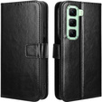 Klapkové puzdro pre Infinix Hot 50 4G, Crazy Horse Wallet, čierne
