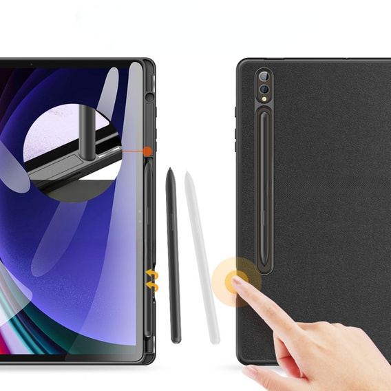 Puzdro pre Samsung Galaxy Tab S10+ Plus, Dux Ducis Domo, čierne