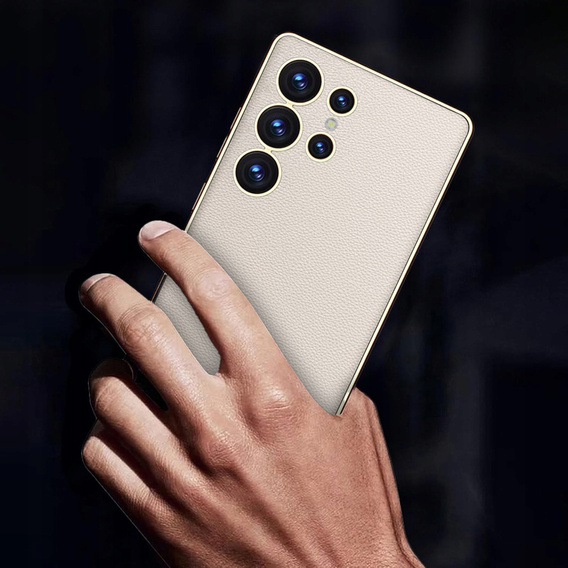 Puzdro pre Samsung Galaxy S25 Ultra, GKK Leather, titánovo šedá