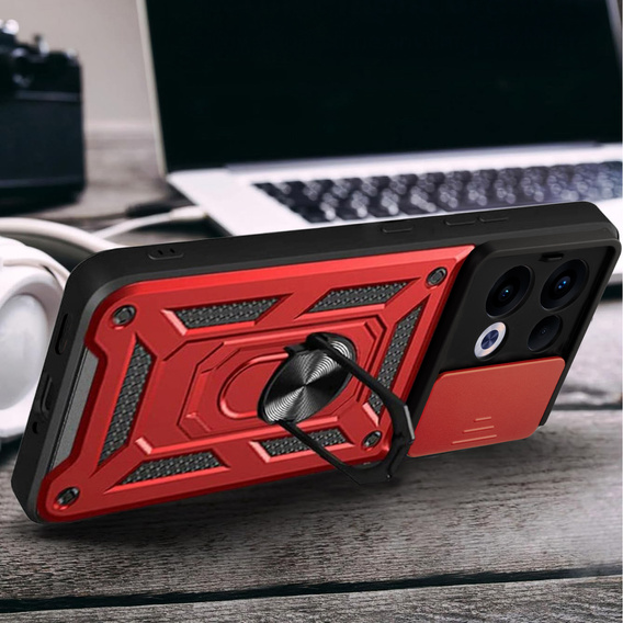 Obal na mobil pre Oppo Reno 13, CamShield Slide, červené