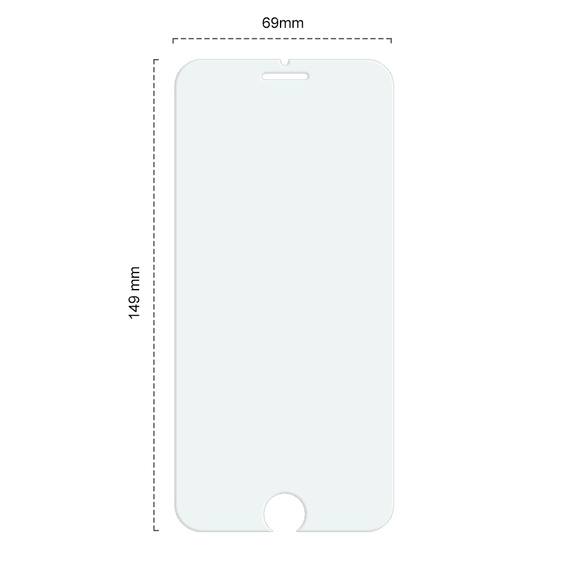 2x tvrdené sklo pre iPhone 7 Plus/8 Plus, ERBORD 9H Hard Glass na displeji