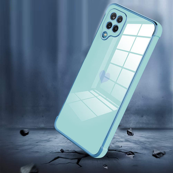 Obal na mobil pre Samsung Galaxy A12 / M12 / A12 2021, Electro heart, modré