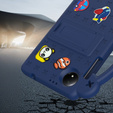 Detské puzdro pre Xiaomi Redmi Pad SE 8.7", Cute Patterns, so stojanom, tmavomodré