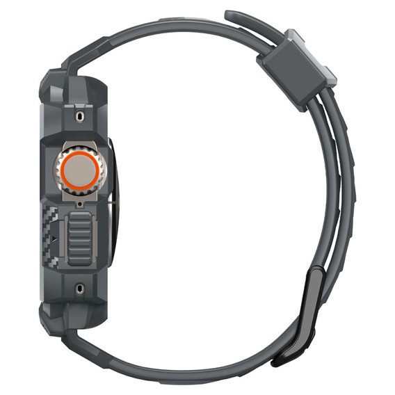 Pasek z etui Spigen do Apple Watch 4/5/6/7/8/SE 44/45mm, Rugged Armor Pro, Szary