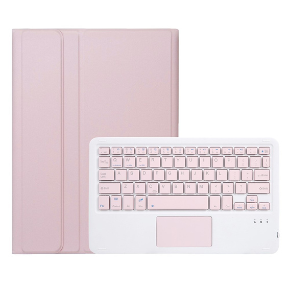 Puzdro s Bluetooth klávesnicou s dotykovou plochou pre Lenovo Idea Tab 11" 2025 TB336FU TB336ZU, ružové