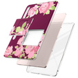 Obal na mobil pre Samsung Galaxy Tab S7 FE, Suritch Full Body Marble, bordové