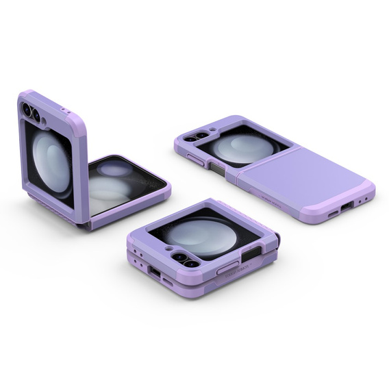 Pancierované puzdro pre Samsung Galaxy Z Flip7 FE / Z Flip6, Armor Shockproof, fialové