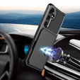 Puzdro pre Samsung Galaxy A55 5G, Card Holder Kickstand, čierne
