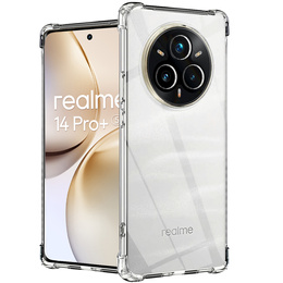 Obal na mobil pre Realme 14 Pro+ 5G, Dropproof, priehľadné