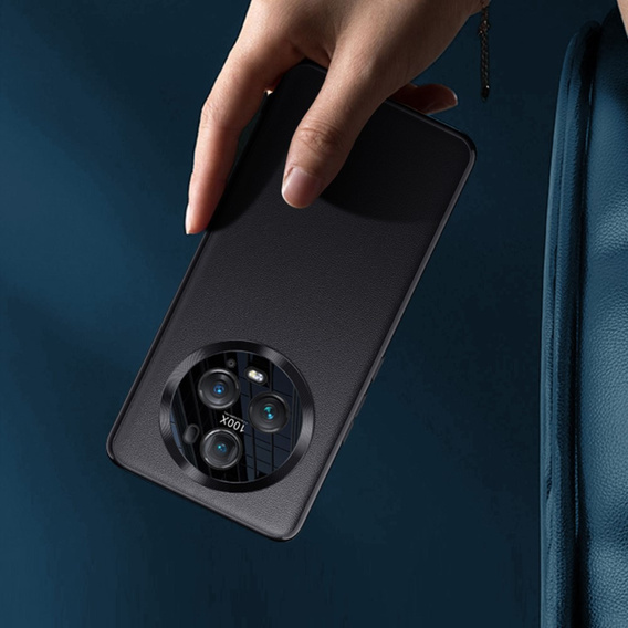 Kožené puzdro pre Honor Magic 5 Pro, leather hybrid, čierne