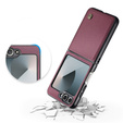 Puzdro pre Samsung Galaxy Z Flip7 FE / Z Flip6, CASEME Litchi Leather, červené