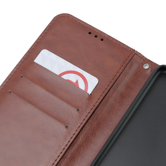 Klapkové puzdro pre Oppo A38 4G / Oppo A18 4G, Crazy Horse Wallet, hnedé