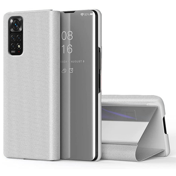 Obal na mobil pre Xiaomi Redmi Note 11 / 11S, Clear View, strieborné