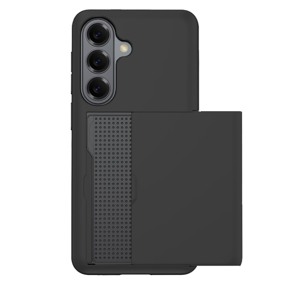 Puzdro s držiakom na karty pre Samsung Galaxy S26, čierne
