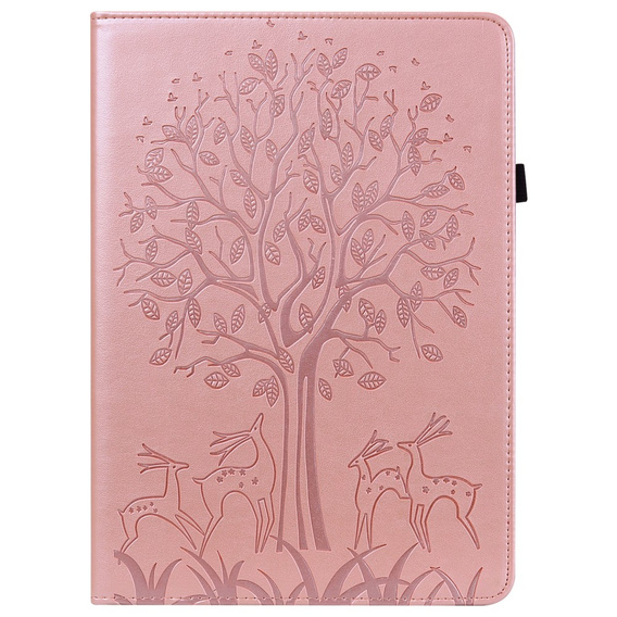 Puzdro s chlopňou pre Huawei MatePad SE 10.4, tree, ružové rose gold