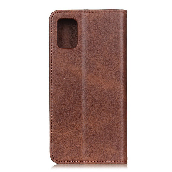Flipové puzdro pre Samsung Galaxy M51, Split Leather, hnedé
