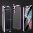 Puzdro pre Samsung Galaxy S24 Ultra, Magnetic Dual Glass, fialové