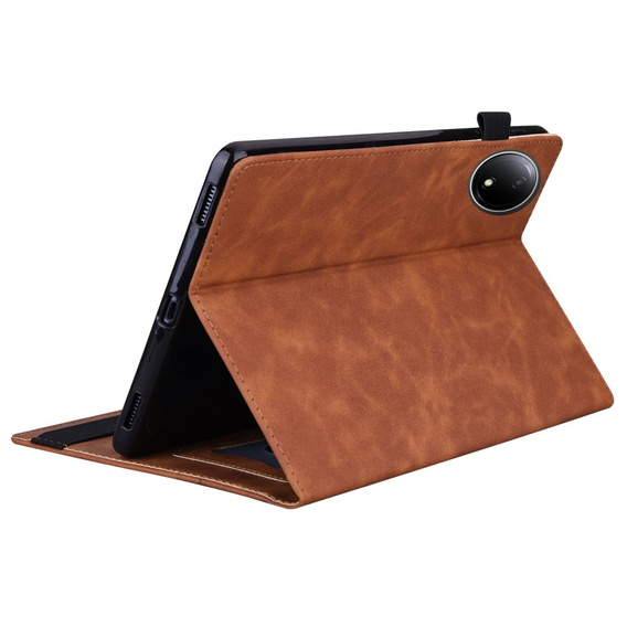 Puzdro pre Xiaomi Redmi Pad SE 8.7, Classic, s priestorom pre stylus, hnedé