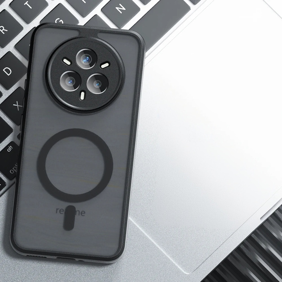 Puzdro pre Realme 14 Pro+ 5G, pre MagSafe, ERBORD Matt Case, čierny