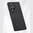 Puzdro BENKS Kevlar pre Samsung Galaxy S25 Ultra, pre MagSafe, Carbon Fiber, čierne