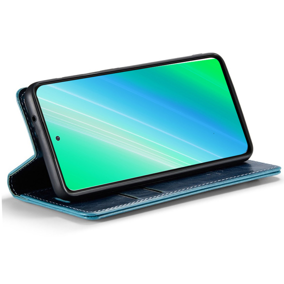 Klapkové puzdro pre Samsung Galaxy A54, ERBORD Waxy Wallet, modré