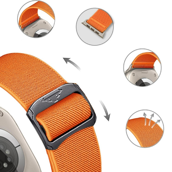 Nylonový remienok pre Apple Watch 1/2/3/4/5/6/7/8/9/SE/Ultra/Ultra 2 42/44/45/49 mm