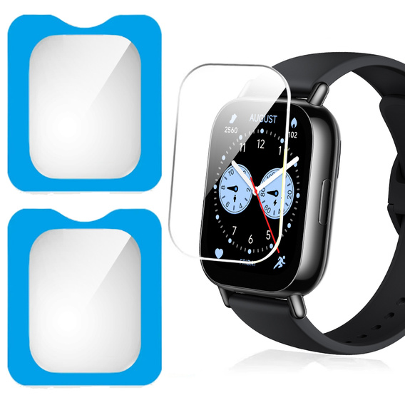 2x tvrdené sklo s montážnym rámom ERBORD pre Xiaomi Redmi Watch 5 Lite