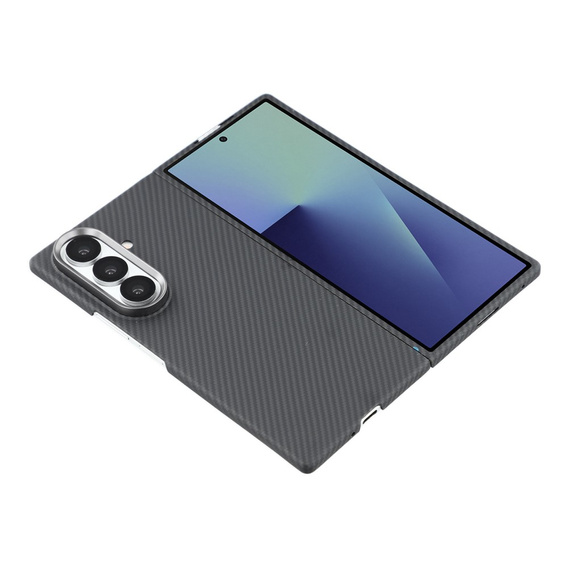 Puzdro z aramidových vlákien pre Samsung Galaxy Z Fold7, pre MagSafe, čierne